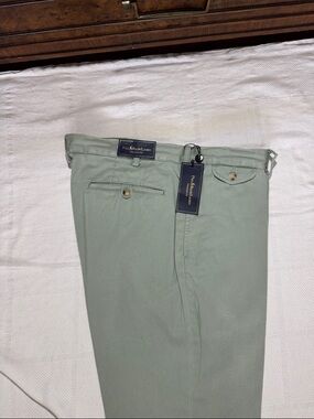 Polo by Ralph Lauren, Men, Straight Fit, 38W 34L, Light Sage Green Chino Pants